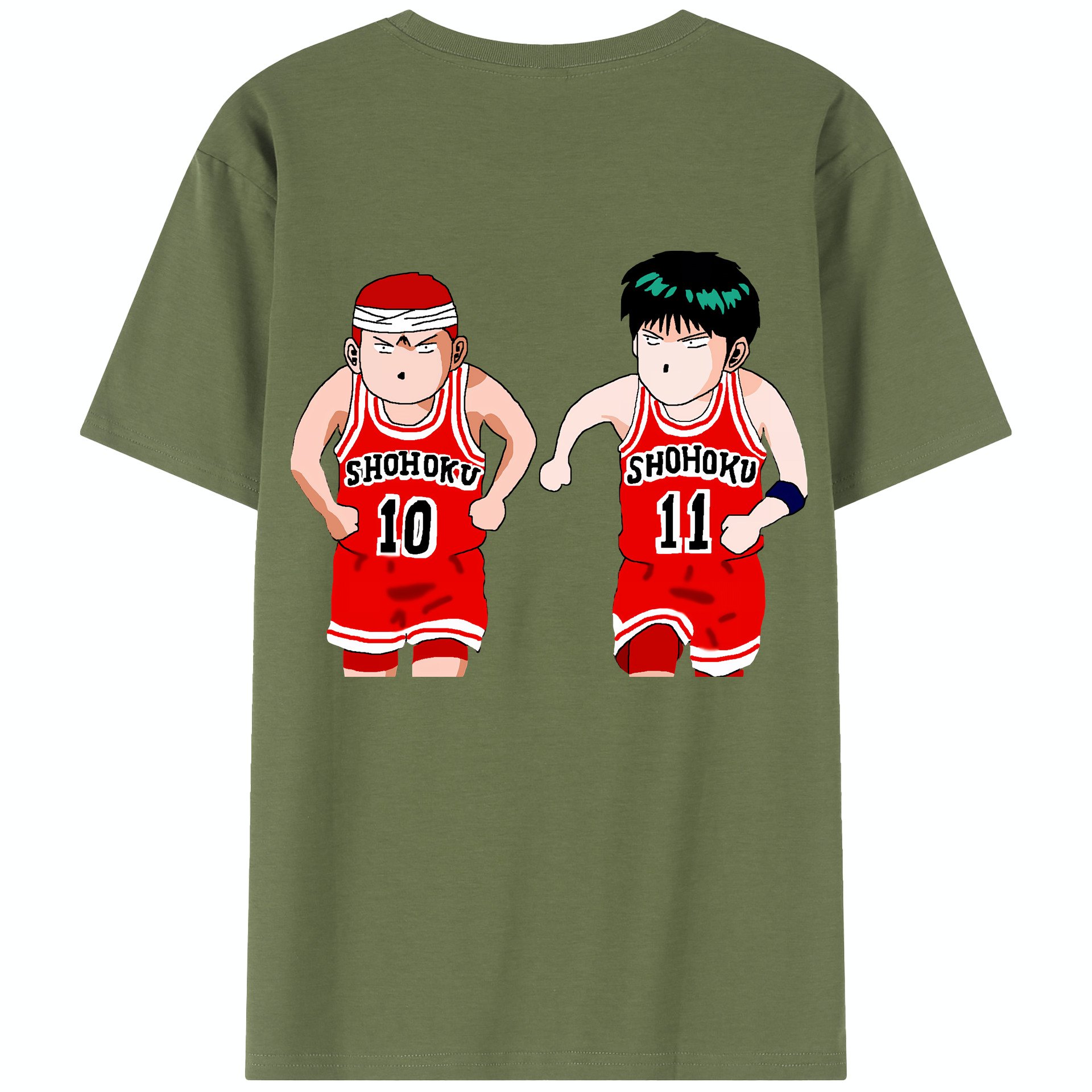 SLAM DUNK／スラムダンク 綿100％半袖Tシャツ（背面プリント）